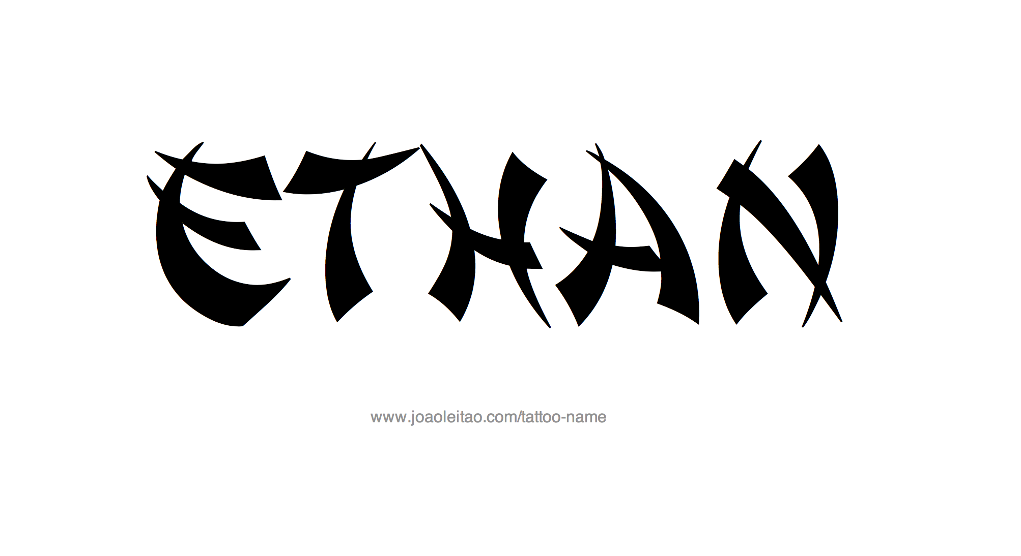 Ethan Name Tattoo Designs